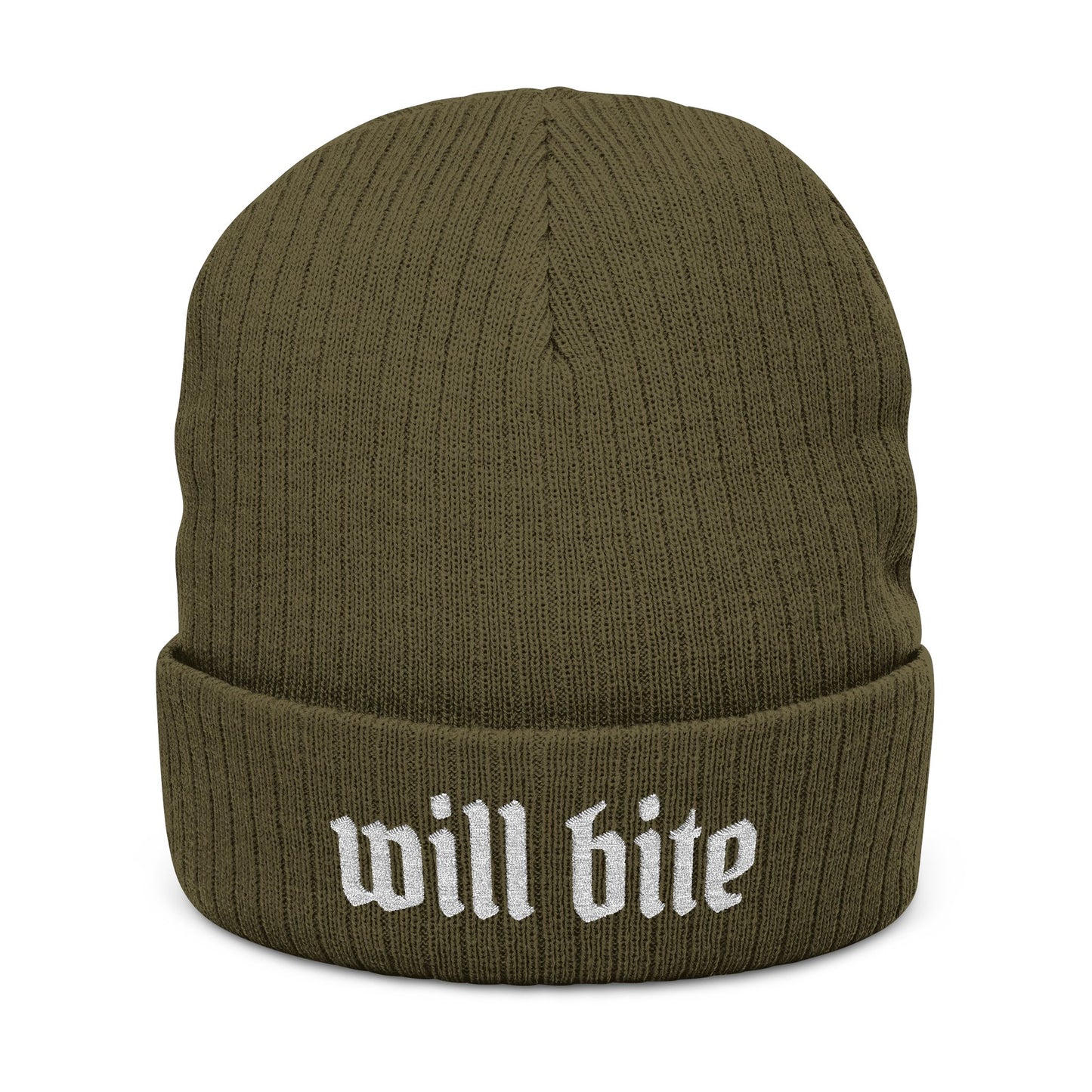 Will Bite Embroidered Beanie