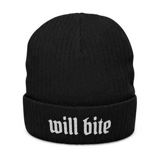 Will Bite Embroidered Beanie