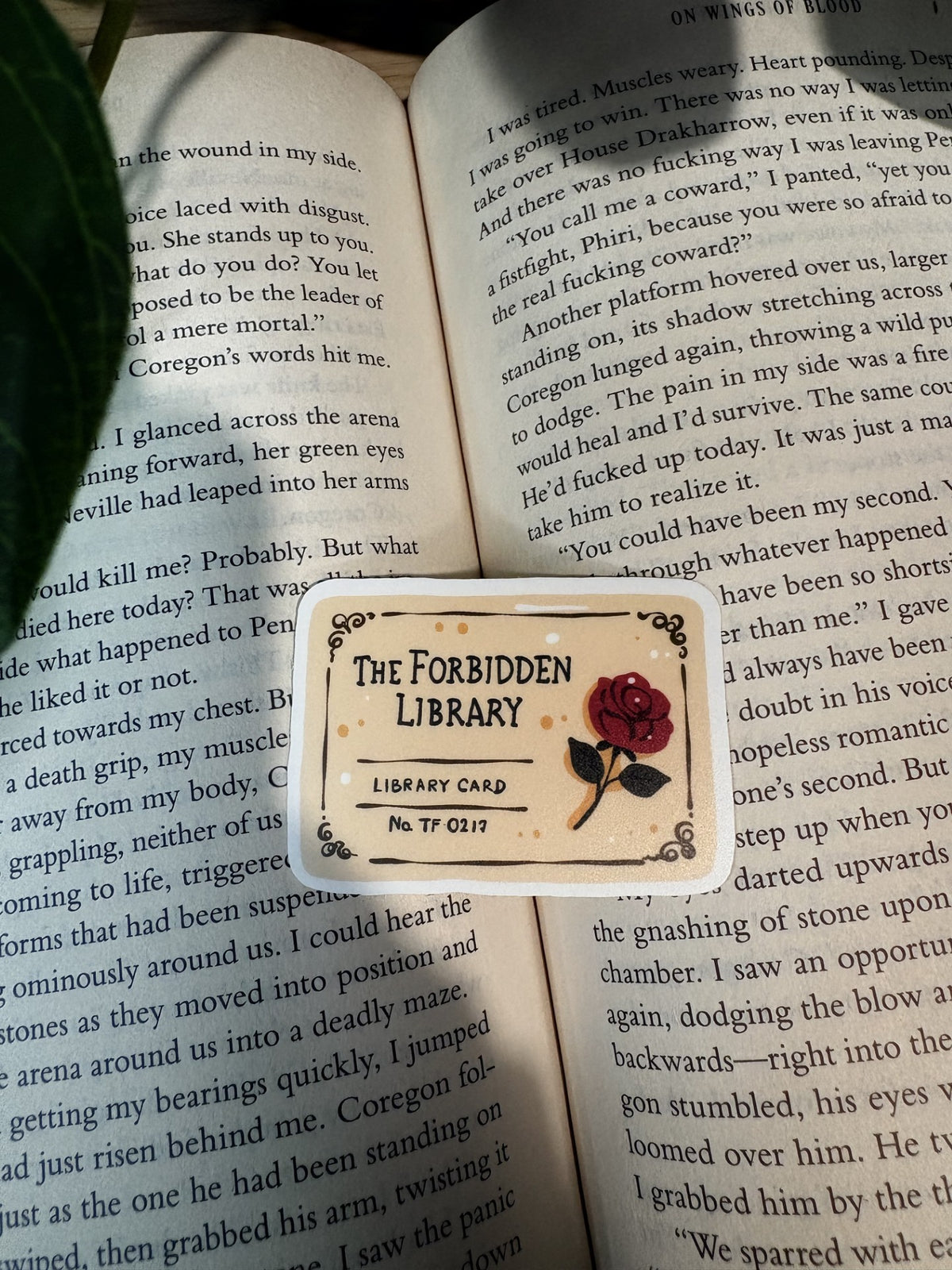 Forbidden Library Card