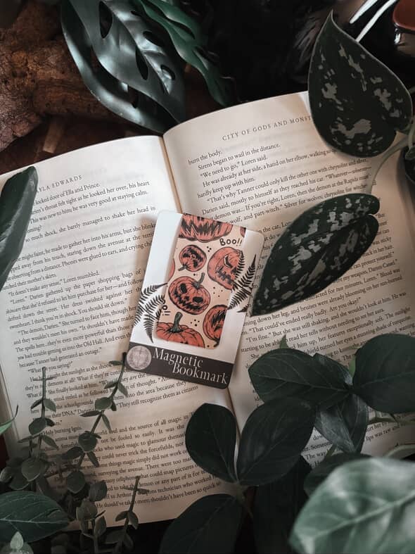 Jack-O-Lantern Magnetic Bookmark