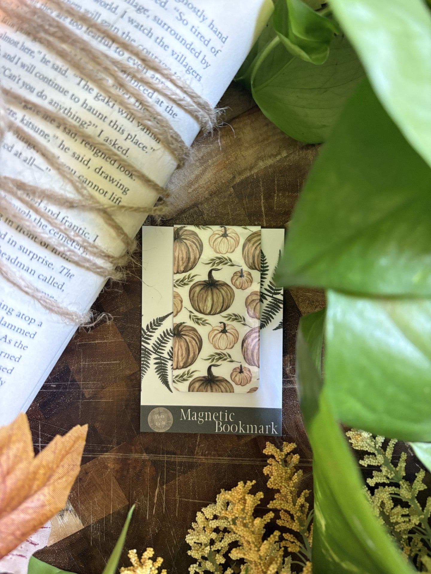 Pumpkin Harvest Magnetic Bookmark
