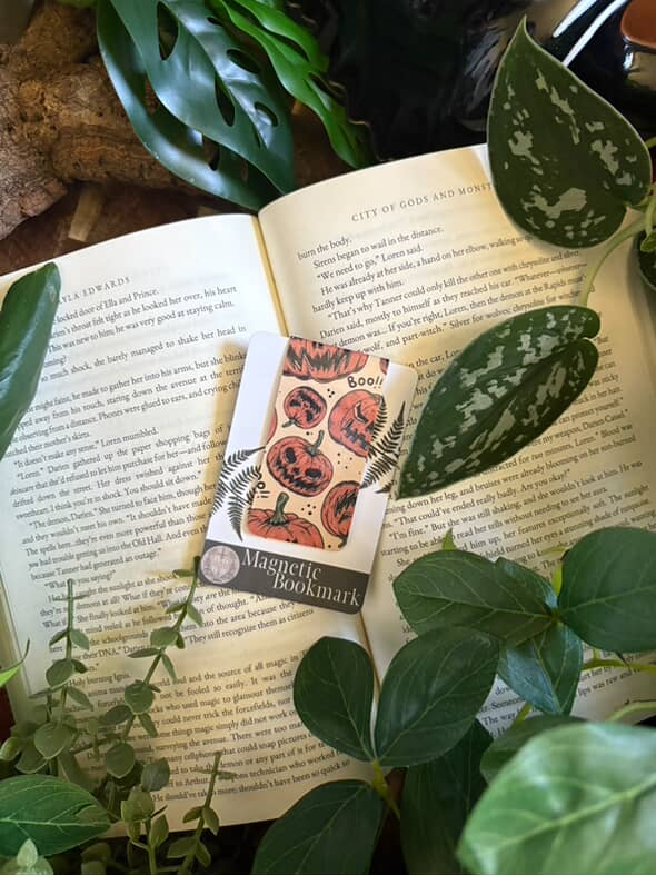 Jack-O-Lantern Magnetic Bookmark