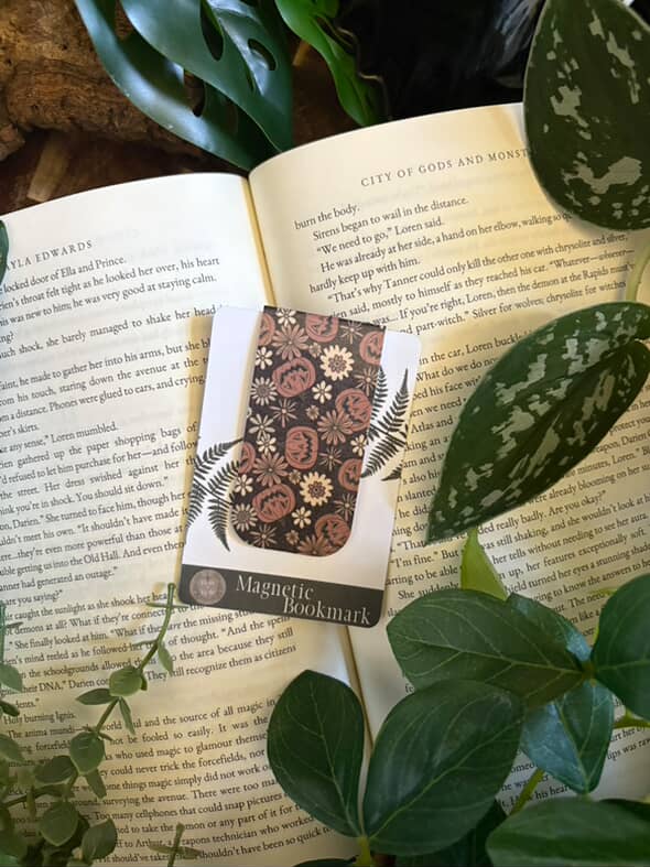 Pumpkin Power Magnetic Bookmark